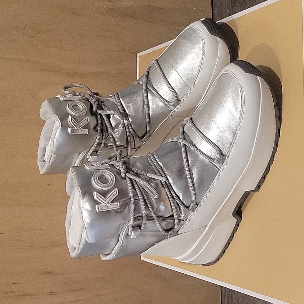 Michael Kors Cassia Nylon and Leather Bootie